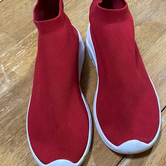 Dune London Shoes - Dune London Vibrant Red Casual Shoes